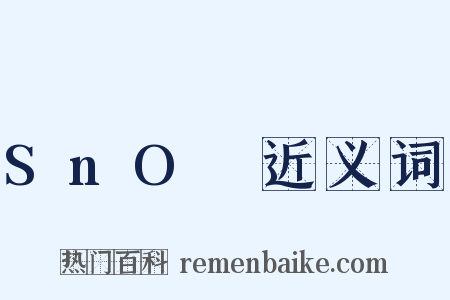 SnO₂近义词是什么意思的图片